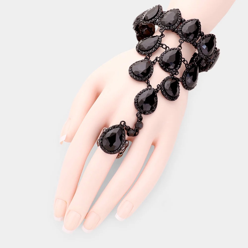 Black Hand Chain Bracelet